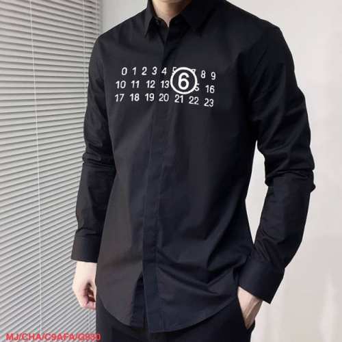 G930 Mj马吉拉 独家专供新款男士休闲长袖衬衫 高端定制 高端版本 时尚百搭爆款 进口面料 手感超柔软细腻 穿着亲肤舒适 高端精品 代工厂p精细做工 上身非