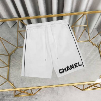 Chanel 香奈儿印花纯棉卫裤短裤五分裤 1:1对版面料380克毛圈高克重百分百纯棉 提前做过预缩水1×1双纱洗一辈子都不会变形的 男女同款 官网细节 字母L