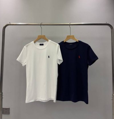 0519 Ralph Lauren 拉夫劳伦女装 经典款棉质平纹针织圆领T恤Rl24225 早春打底 夏天穿Ralphlaure劳伦短袖泰显白 Ralphlau