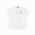 chrome Hearts 克罗心 闪粉马蹄十字架印花短袖 发泡印花 三标齐全 ，270克高克重全棉，黑白双色。手感超好，做工细致，厚度适中，男女同款。 颜色：