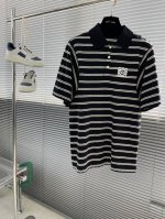 Loew 2025春夏新款高品质条纹polo 休闲经典刺绣Logo 进口面料 上身舒服 尺码：M-Xxl
