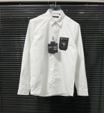 Dg 拉链皮牌口袋字母金属拼接 高品质长袖衬衫 男女同款 码数：M-3Xl.