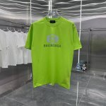 Bal 巴黎世家 2025春夏新款260克短袖T恤 个性印花 男女同款宽松版 S M L Xl Xxl 五个码 颜色：黑色 白色 荧光绿