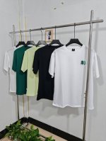 外贸订单原单货 Kolon Sport可隆户外中性Jeon Hwangil插画师联名款速干宽松款T恤 由简洁线条与丰富色彩生动勾勒出露营场景，展现富有率性活力的