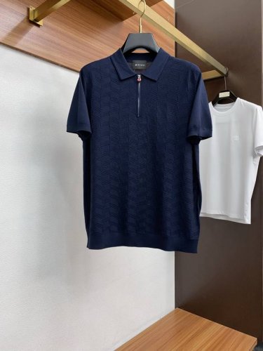 kiton 2025春夏新款首发专柜最新款翻领Polo短袖 高端订制 设计前卫时尚！品牌Logo重工艺设计 高端定制伊利特面料.手感柔软.穿着舒适.专柜级别精致