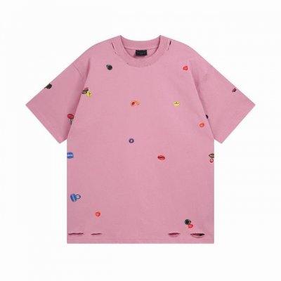 balenciaga 巴黎世家2025 Ss 水果图案Vintage满身压印洗水磨烂做旧短袖T恤 本市场No.1的质量 真正天花板品质 全部原版开发注意细节图