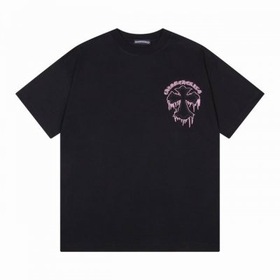 高版本Chrome Hearts克罗心 贴布刺绣十字短袖！面料使用高克重 G全棉双纱面料，重工刺绣，区别市面普通版本，纹路清晰可见，质感柔软细腻光滑，垂感十足！