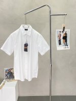 p310。Zegna杰尼亚独家专供春夏新款原单男士休闲衬衫短袖 高端定制 高版本 时尚百搭爆款原版进口面料 领口衣摆 Logo图案设计 手感超柔软细腻 穿着亲肤