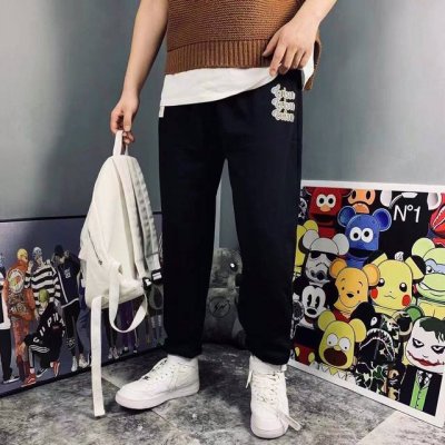 中山原厂Evisu福神标志达摩大M毛圈长裤男女同款 重磅专柜最新款！走一波！绝对私房牛货！官网柜子同步火爆在售！不变形不起球后侧发M印花摸起来手感立体有型 松紧