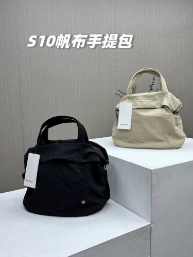 高端操作！Lululemon2025最新款大容量帆布手提包单肩包，轻便款腋下包！家人一直在问的款式，可单肩，可手提，超大容量，任意出行！ 品名：S10款Lulu