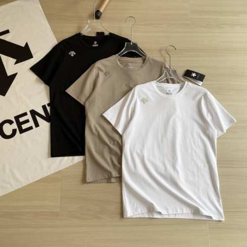 主图+细节 品质短袖Descente 迪桑特三色2025年新款科技棉感后背印花圆领短袖T恤 高端户外品牌，东西也着实不错，很有特点，超级舒适！品质很到位，采用科