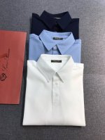 新品 Lp男士高端商务休闲珠地棉翻领Polo衫，贸易公司渠道臻品，系出名门，纯正血统品质，意大利原产出品，25年官方新品！！ 颇具意大利典型风格的时装，在面料选