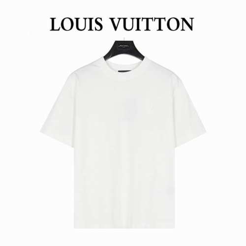 Louis Vuitton 路易威登 25Ss 暗纹大Logo榻榻米刺绣短袖T恤 购入原版开模打造，全套定制辅料，所有细节完美还原 定织定染260G纯棉双纱紧密