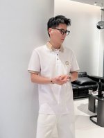 Gucci 2025Ss夏季新款 Logo男士翻领polo衫！经典商务男款，高端男装的天花板级别的商务男款！简约时尚大气不失优雅，单穿内搭体面过人，品质控 细节