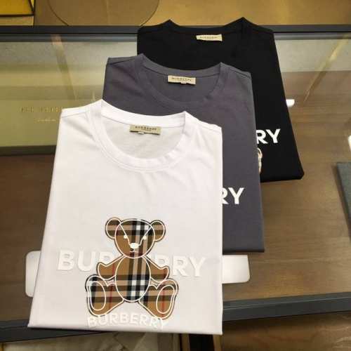 新品 Burber..Y 2025春夏新款首发专柜最新款短袖圆领T恤 高端订制 设计前卫时尚！品牌Logo重工艺设计 高端定制双丝光面料.手感柔软.穿着舒适.专