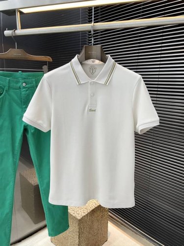 berluti 布鲁提 2025春夏最新款Polo短袖，采用最新桑蚕丝面料，耐水洗不易掉色，手感柔软、成分柔软舒适 经典设计风格 特殊定制 简单的裁剪方式拼接，
