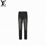louis Vuitton 路易威登 24Fw 渐变老花水洗牛仔裤 denim平织斜纹牛仔布面 面料吸汗透气 不紧绷 穿着舒适亲肤 由梭织工艺机织搭配水洗工艺成