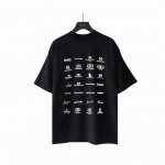 实拍细节图 +尺码表 巴黎世家Balenciaga巴黎经典Logo合集短袖 面料采用32S240G双纱精梳棉布料 印花椭圆机进口厚版浆工艺 厚感度十足 还原正品