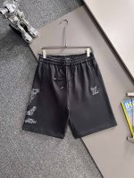 Lv 驴家 2025新款 轻奢主义 密集虚线刺绣Logo 男女日常通勤 穿搭必备 休闲短裤 定制毛圈面料 进口机刺绣工艺 腰标吊牌洗水唛三标齐全 颜色：石墨灰
