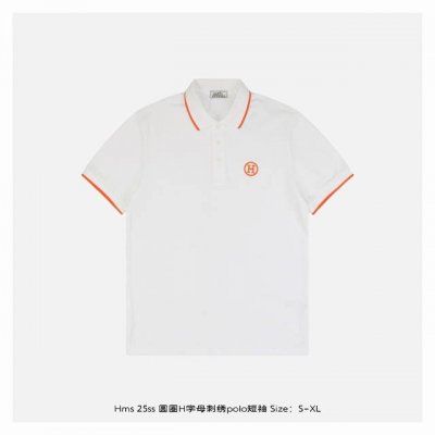 hermes 爱马仕 25Ss 圆圈H字母刺绣Polo短袖 纯棉珠地棉面料经典款Polo衫，经典系列，图案装饰让商务休闲风增添了经典的色彩，整体高级简单大方，面