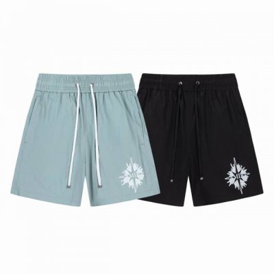 dk020# ,Amiri印花Logo，清凉爽肤休闲运动沙滩裤，颜色：黑色，绿色，尺码：S M L Xl