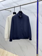 p490 Burberry·巴宝莉 2025开春新款男士立领夹克外套，原单三标齐全高端版本！款式高定专柜面料 透气舒适度高，细节无可挑剔，品牌元素设计理念，做工