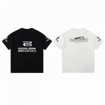 款M48 巴黎世家割破短袖120 Balenciaga巴黎世家 Generated系列新款T恤 新款 24开春细节都是采用反车，反车缝线设计感十足，前后面左右袖