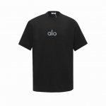 Alo 面料：100%棉 Alo 高品质印花厚板炫彩反光工艺，采用300克双纱面料，1*1索罗娜罗纹，宽松版本，男女同款 尺码：Xs. S. M. L 颜色：白
