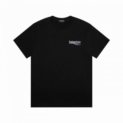 Balenciag* 巴黎可乐款 面料采用32支双纱平纹，经洗水，缩水达260克重 进口对位机印工艺， 简单百搭，宽松版型，男女同款 休闲简单款超好卖，不挑人