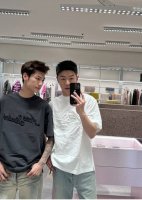 完全对版 原版开发 定制250克珠地网眼 100%棉 面料 洗褪灰 象牙白 Acne Studios 新款 水洗 3D刺绣徽标 原版珠地网眼 立体Logo 短袖