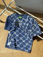 供140 Louis Vuitton Ss24 渔网印花罗纹 针织毛衣 短袖T恤男女同款 xs~L 顶级版本，100%32支新疆长绒棉纱，区别市面的棉质版本，双