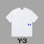 Y3 山本耀司] Fw 植绒Y-3短袖T恤 高端32S双纱260克面料 重磅面料 定制拉架罗纹同缸同染 三标齐全 男女同款 颜色 黑色 白色 尺码 S M L