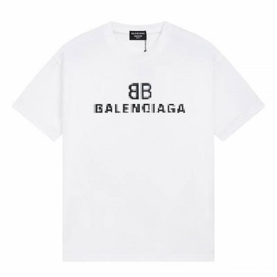 M525# D Balenciaga巴黎世家马赛克logo印花短袖 宽松版型 采用260克精梳棉双纱 从面料到辅料全部三标齐全跟足Z D P 进口松井公司浆料印