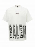 Balenciaga 巴黎世家前后Logo印花短袖T恤 宽松版型采用260克精梳棉双纱 从面料到辅料全部三标齐全跟足Zp进口松井公司浆料印花绝不开裂 整件做法采