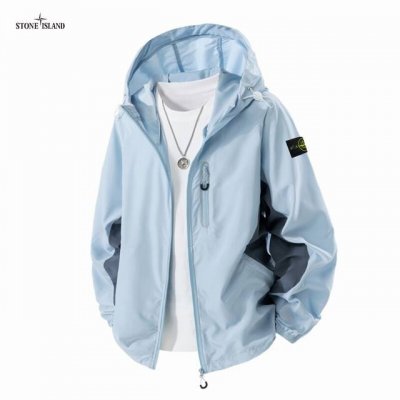 上新 Stone Island石头岛 美式户外设计感超强专业防晒指数100+透气宽松百搭连帽皮肤衣外套 高品质男女防晒衣 网络线上 海内外人气爆款 采用新颖独特