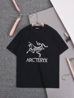 Arc Teryx 始祖鸟 2025 Ss春夏新款 Jil Sander大鸟联名印花Logo圆领短袖T恤男女同款 简约时尚精致 色彩搭配舒适 定织定染纯棉洗水面