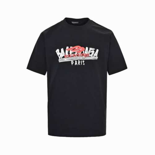 Balenciaga 巴黎世家 25Ss 涂鸦多Logo发泡印花短袖 购入原版开模打造，全套定制辅料，所有细节完美还原 定织定染260G纯棉精梳棉面料，洗水后达