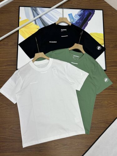 Mammut猛犸象 Qdlogo简约舒适时尚 男款圆领户外运动排汗透气防晒短袖T恤猛犸象短袖T恤短袖T恤 夏季运动休闲透气T恤 男款圆领短袖衫男 Logo标志短