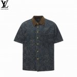 Louis Vuitton 路易威登 添柏岚联名蔓藤刺绣花纹缝线金线牛仔短袖 继绿松石系列之后拿到的Timberland联名牛仔 Louis Vuitton 采