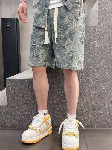 短裤 上衣 驴家Sottfrunk系列提花牛仔短袖套装 Lv 夏季新款路易*登 Sottfrunk系列提花牛仔短袖套装，高端版本！专柜定制最新面料，定织定染的洗