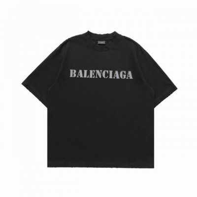 顶级复刻版本 Balenciaga 巴黎世家 新款网点圆领短袖T恤 面料: 280重磅纯棉，随意对比 规格采用实打实280G %纯棉 定织定染！属于高敏感特殊色