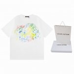顶级版本.官网品质 Louis Vuitton*路易威登 Lv 彩色蜡笔印花短袖T恤 采用原板独家定制260克32支双莎纯棉面料 质感非常柔软舒服 %区别市场的