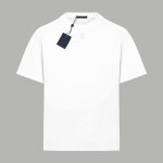 Louis Vuitton 路易斯威登 发泡工艺经典小Logo 双纱纯棉短袖 - 280G双纱纯棉顶级面料 手感柔软 百分百纯棉独家出货 定染硫化黑无尘处理面料