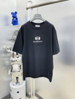 bal*巴黎 2025夏季新款刺绣印花Bb 字母Logo短袖Tee 专柜同步有售，原单狠货，时尚 进口原版科技面料，上身舒适透气，原版定制五金辅料，上身帅气有型