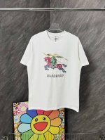 90 款号/G30 巴宝莉彩色战马刺绣圆领短袖 burberry官网Zp同步新款T恤 面料采用32支双纱280克高克重纯棉面料 同缸定织定染原版同色螺纹 进口机