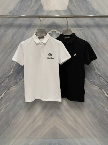 25春夏新品代工厂P订单老钱风Lp丝光珠地面料翻领刺绣Logo Polo衫，将经典设计与奢华质感完美融合，是您衣橱中不可或缺的精品。衫身采用独特混纺比例，结合精