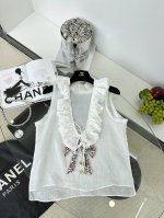 25Ss 小香中古 高定顶珠竹节麻料上衣 限量发售1 Size S M L