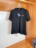 Prada 普拉达 2025年春夏新品上新 三标齐全 圆领短袖T恤 好货不用过多介绍 看细节 专柜码数：S-Xl 175 140建议M