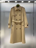 独家首发高端原单品质 Gu*Ci 新款翻领皮腰带双排扣袖口贴标字母Logo风衣外套！Sml