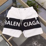 2025新款Balenciaga巴黎世家条幅字母图案Logo印花休闲情侣速干短裤沙滩五分裤，时尚与经典的完美融合，百搭不挑人，轻松适配各种风格。精致标志，色彩点
